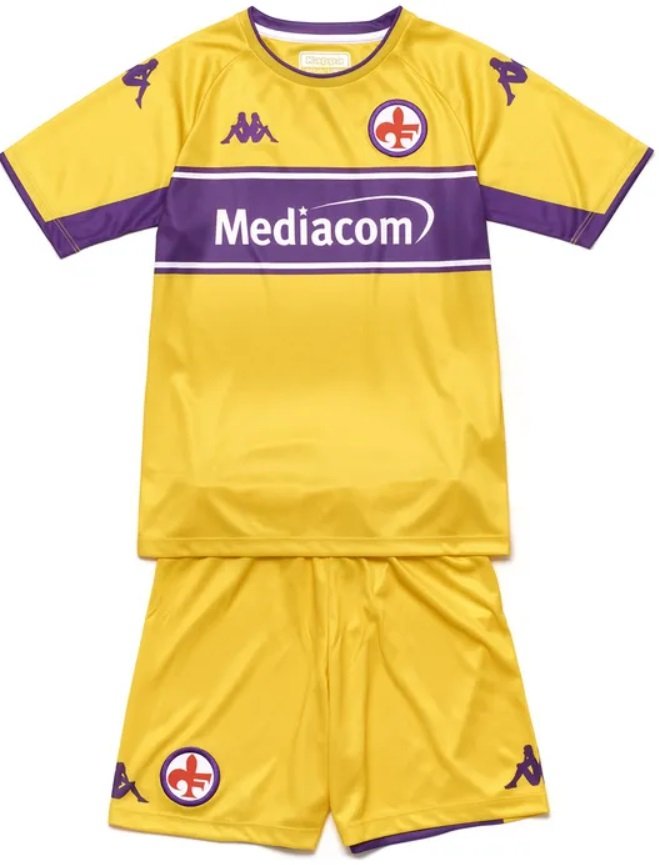 Kit infantil III Fiorentina 2021 2022 Kappa oficial